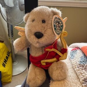 Starbucks vintage Bearista Bear Valentine’s Day Cupid
